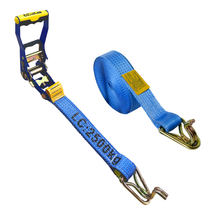 50mm 9m 2500kg Ratchet Tie Down with Hook & Keeper