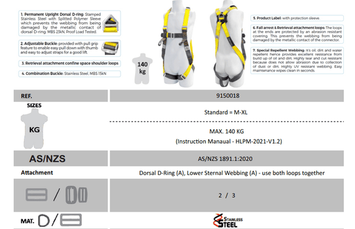 Maxi Work Harness Prime Endure - Conveying & Hoisting Solutions