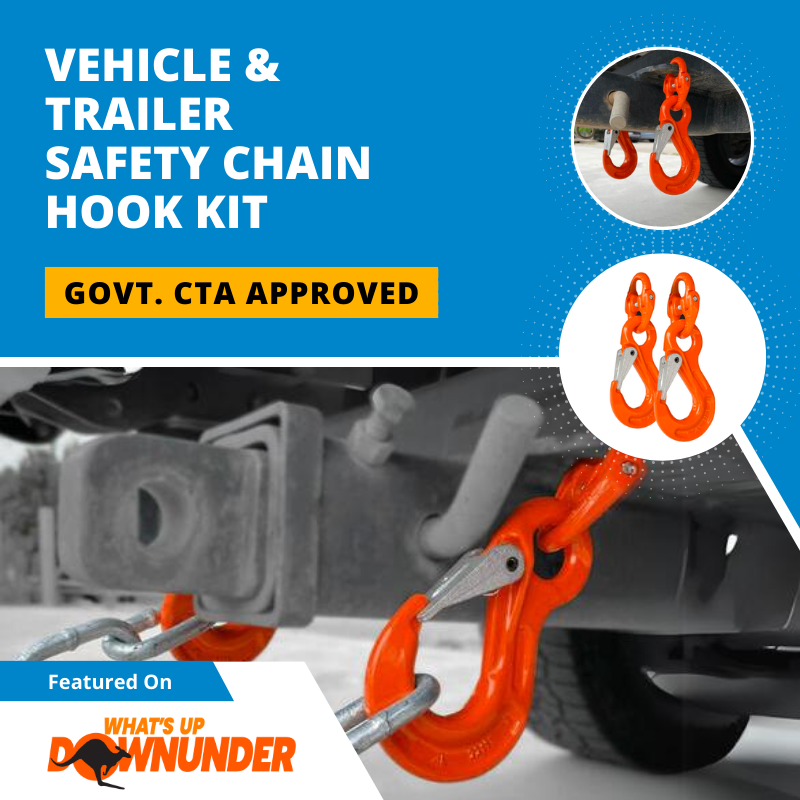 Govt. CTA Approved, Vehicle & Trailer Safety Chain Hook Kit