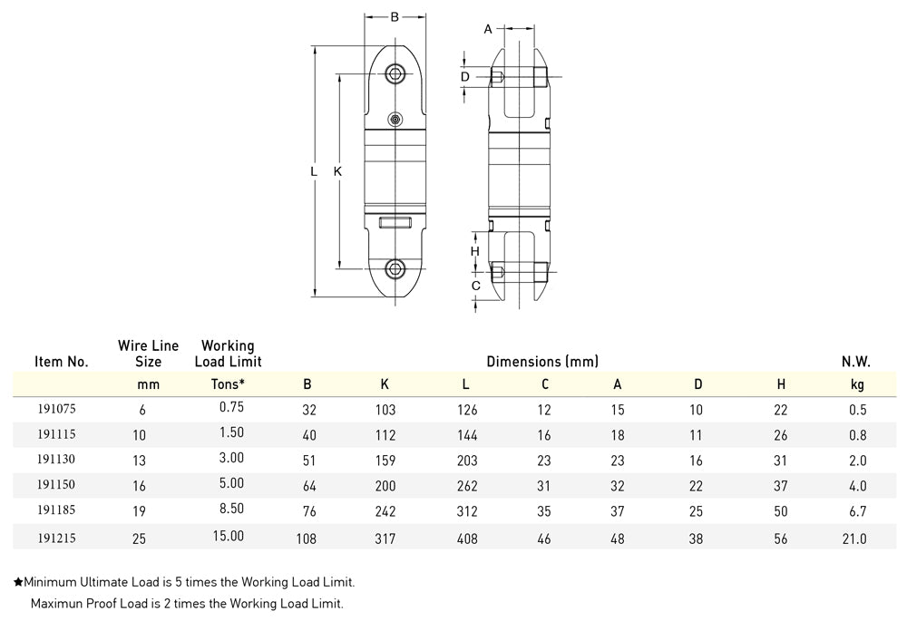 Yoke Bullet Style Angular Contact Bearing Swivel