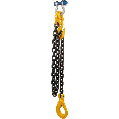 Grade 80 1leg Chain Sling With Shortening Grab Hook, Self Locking Hook & Shackle