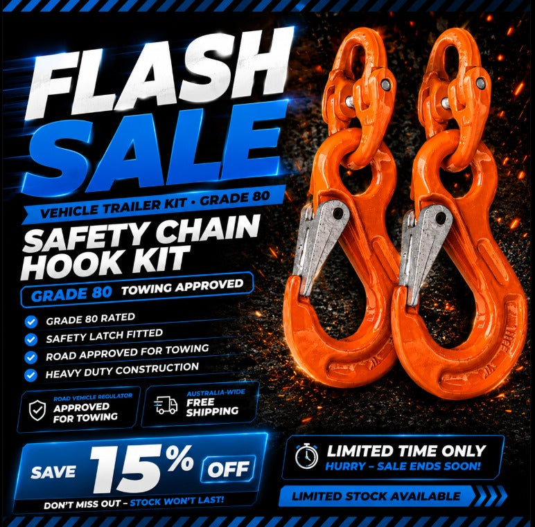 Vehicle & Trailer Safety Chain Hook Kit™ (Govt. CTA Approved)