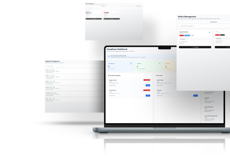 Lifting & Rigging Compliance Management Tool