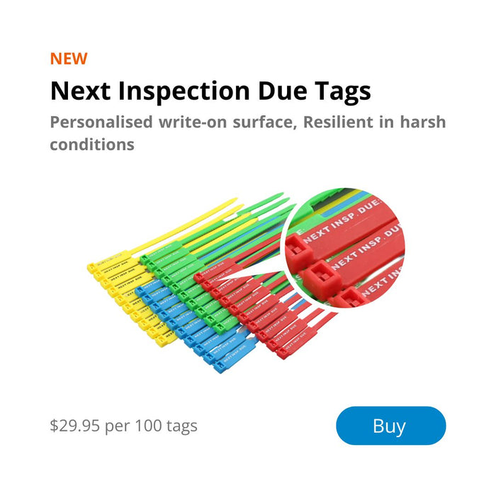 Next Inspection Due Tags