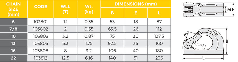G80 Weld On Hook Type WH