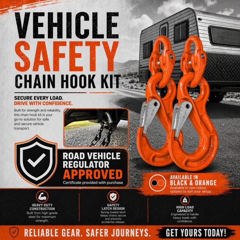 Vehicle & Trailer Safety Chain Hook Kit™ (Govt. CTA Approved)