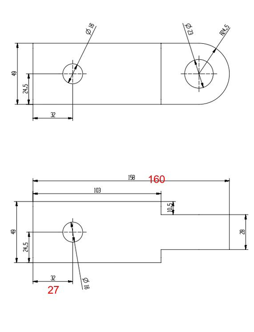 Austlift recovery hitch receiver 206134 dimensional specifications