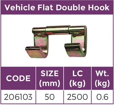 Tie Down Hook Flat Double Type