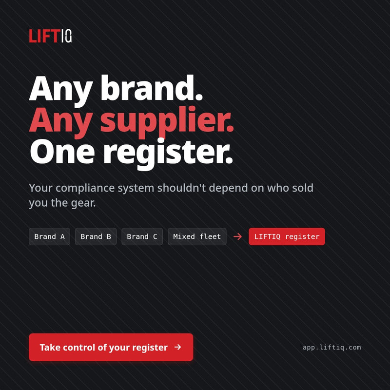 Lifting & Rigging Compliance Management Tool