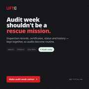 Lifting & Rigging Compliance Management Tool