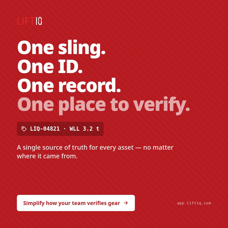 Lifting & Rigging Compliance Management Tool