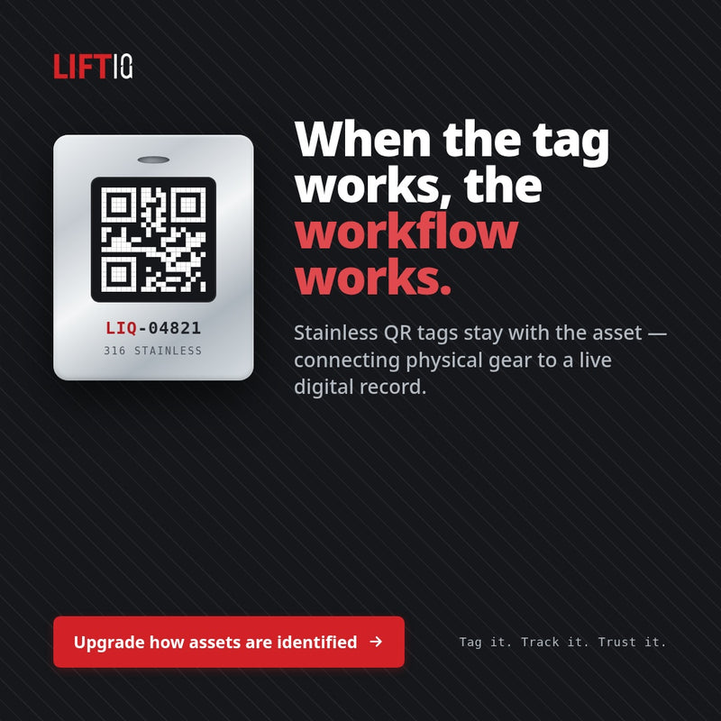 Lifting & Rigging Compliance Management Tool