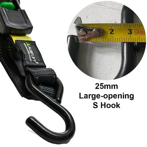 Retractable Ratchet Tie Down Straps - 25mm x 3.6m 320kg