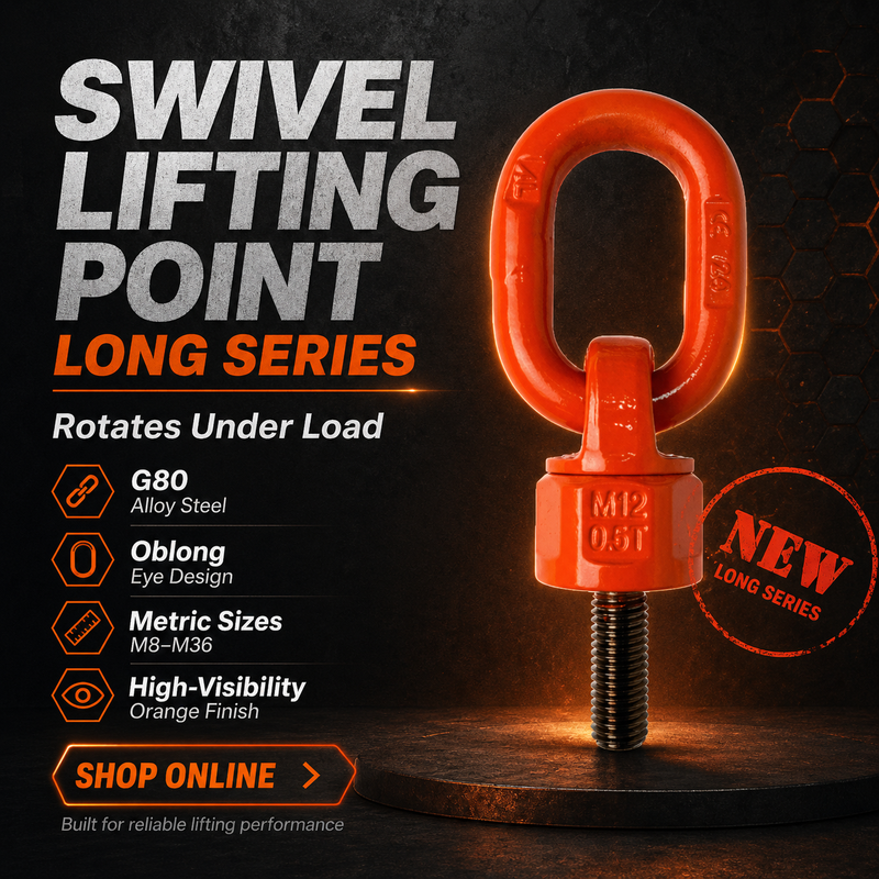 Swivel Lifting Point (Oblong) Eye Bolt Long Series
