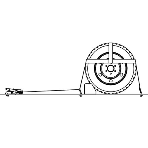 Vehicle Ratchet Tie Down Double J Hook 50mm x 2.4m x LC2000KG