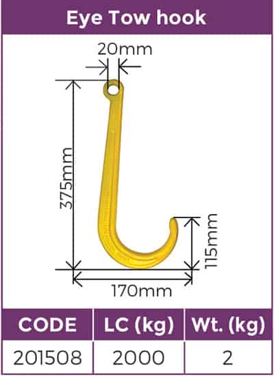 G70 Eye Tow Hook - Conveying & Hoisting Solutions