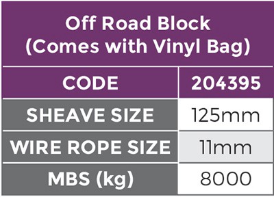 Snatch Block with Vinyl Bag (4WD Recovery) - Conveying & Hoisting Solutions