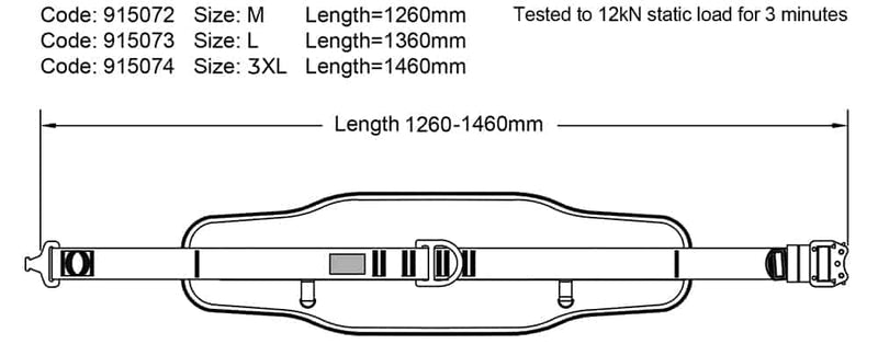 Work Positioning Waist Belt - Conveying & Hoisting Solutions