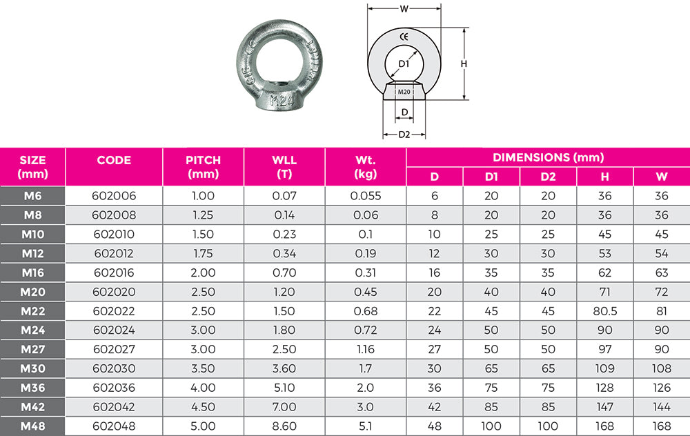 Eye Nut DIN582 Zinc - Conveying & Hoisting Solutions